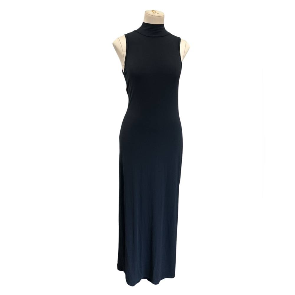Graced by Grit semi sheer sheath, Maxi dress, black medium